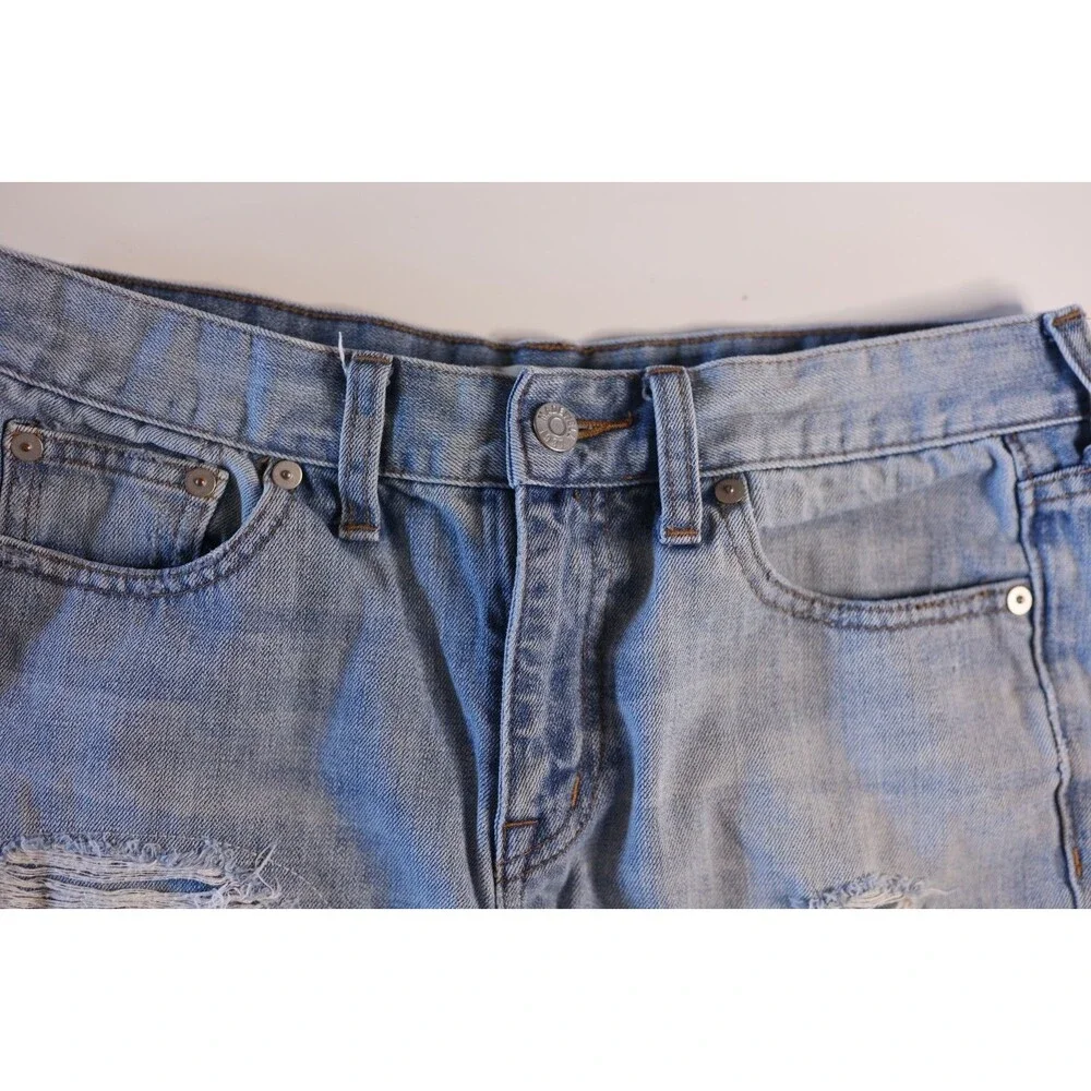 Madewell Distressed Cuffed Jean Shorts Women's Size 27 Boho Beachy